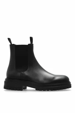 Gianvito Rossi BLACK Leather ankle boots Chester