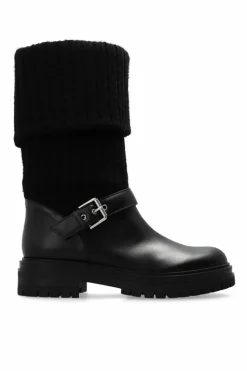 Gianvito Rossi BLACK Leather boots ‘Thurso’