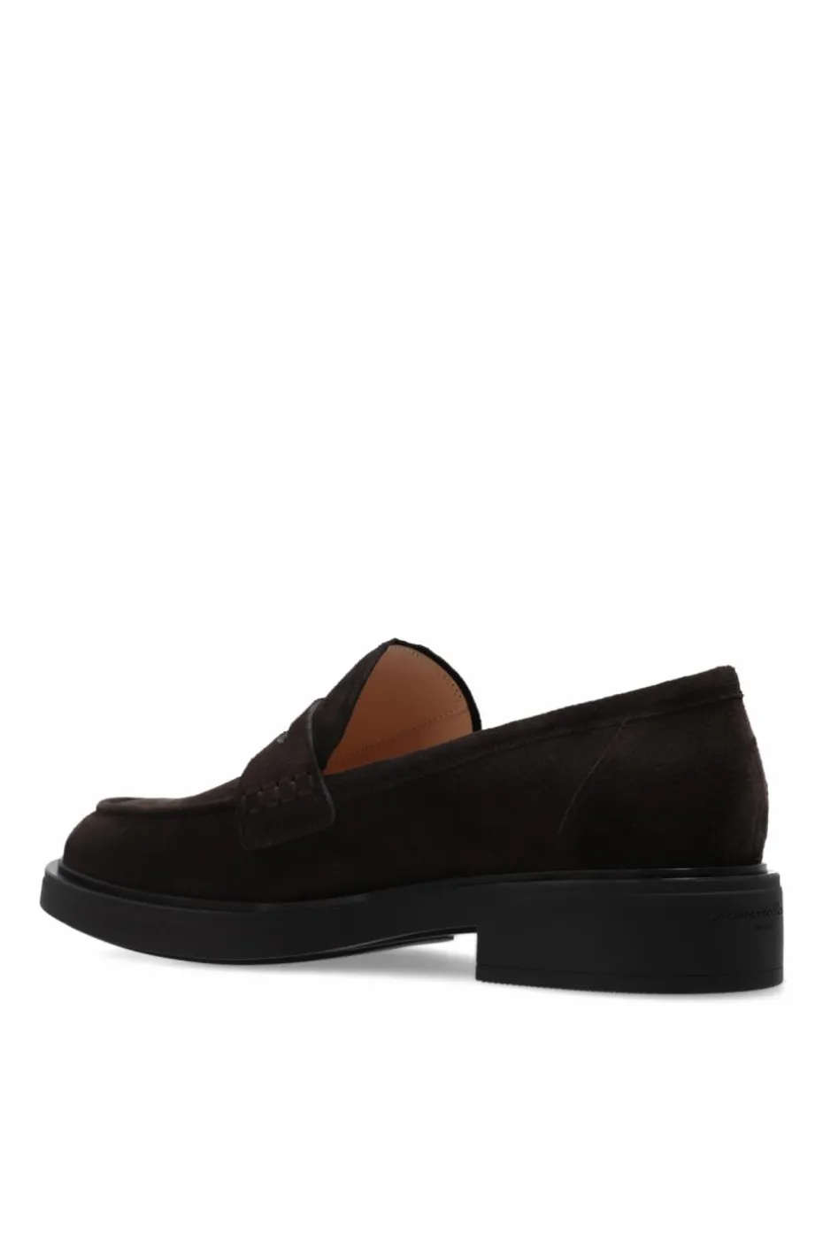 Gianvito Rossi BROWN Suede ‘Harris’ loafers