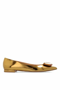 Gianvito Rossi GOLD Ballet Flats Jaipur