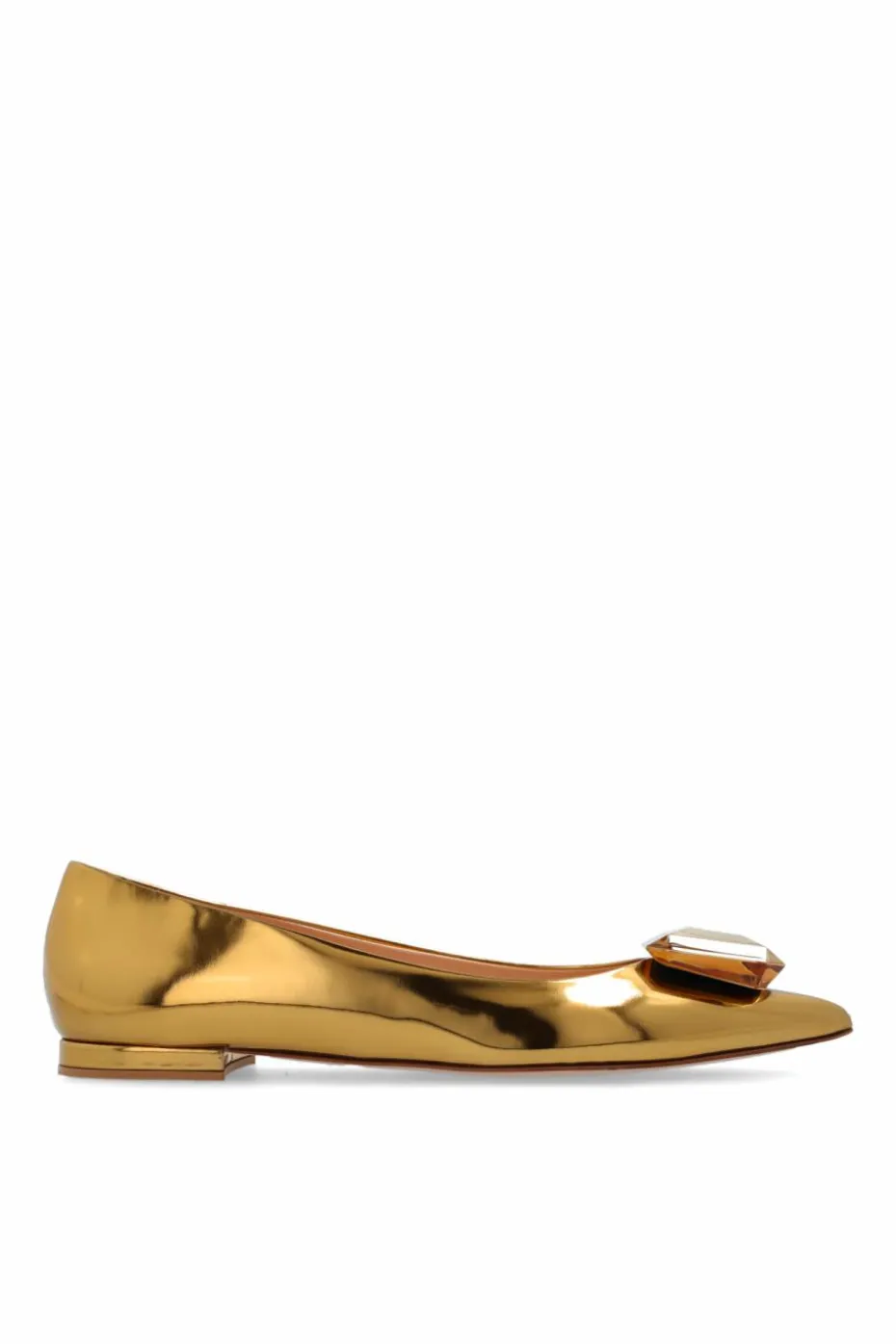 Gianvito Rossi GOLD Ballet Flats Jaipur
