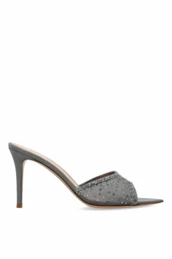 Gianvito Rossi GREY Heeled mules "Rania"