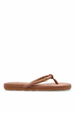 Gianvito Rossi PINK Leather flip-flops