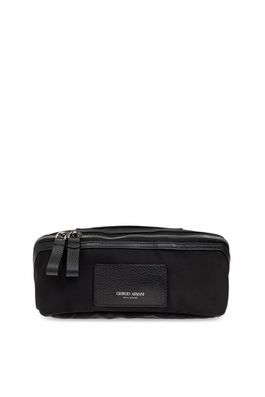 Giorgio Armani BLACK Cosmetic bag with logo patch