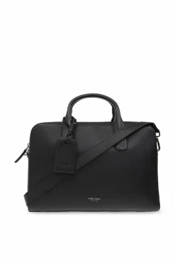 Giorgio Armani BLACK Leather briefcase