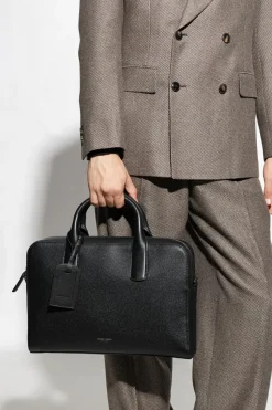 Giorgio Armani BLACK Leather briefcase