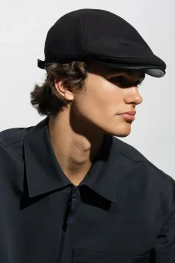 Giorgio Armani BLACK Wool flat cap