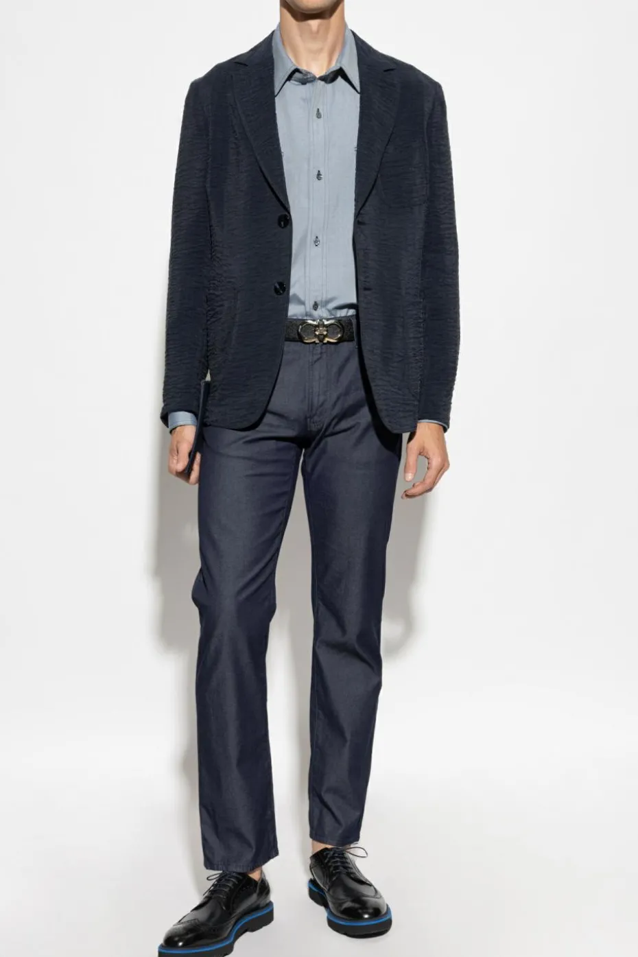 Giorgio Armani BLUE Shirt with pockets