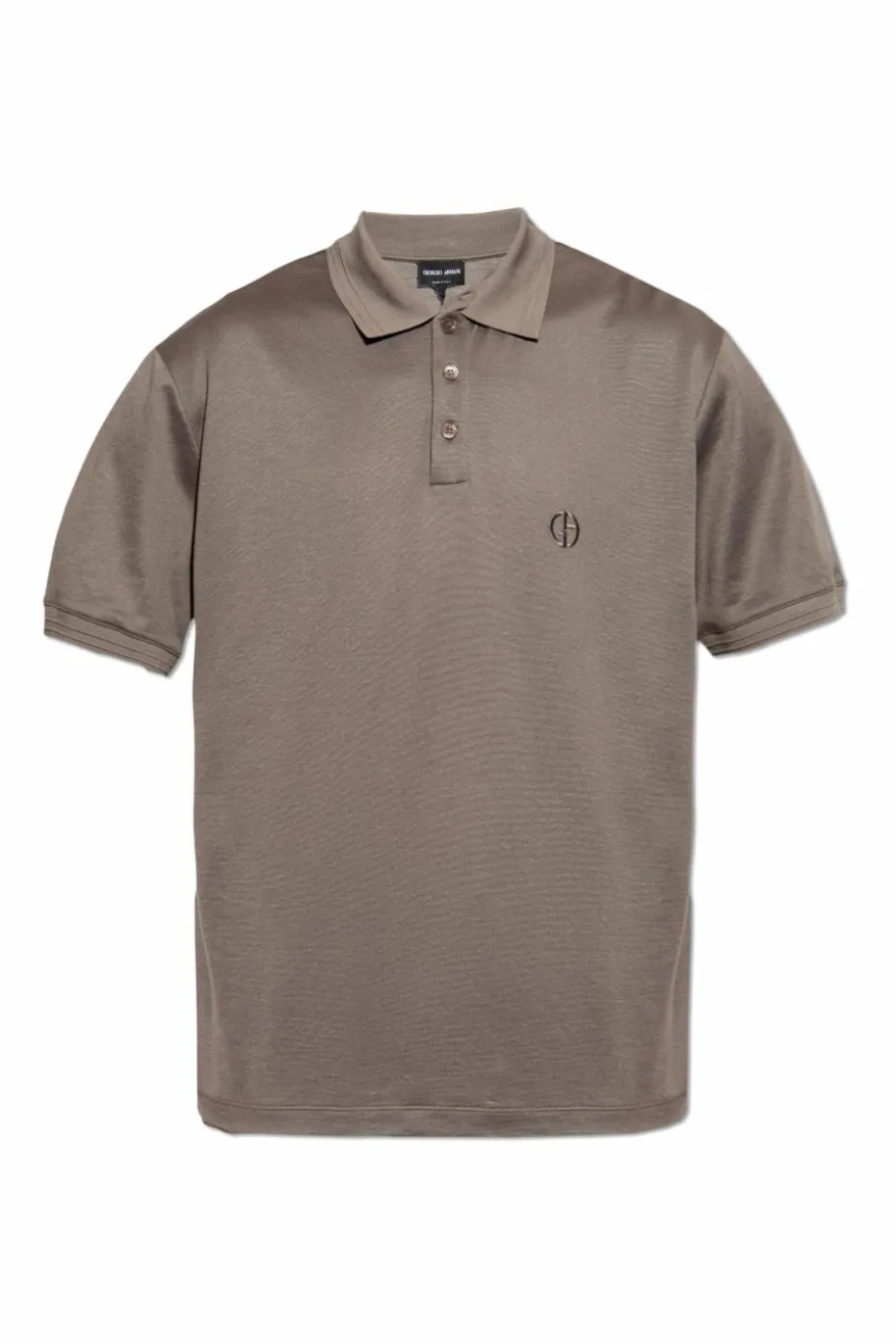 Giorgio Armani BROWN Polo with embroidered logo