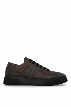 Giorgio Armani BROWN Sports shoes with a logo