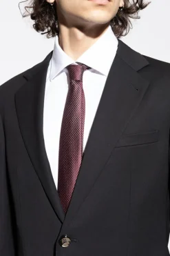Giorgio Armani BURGUNDY Silk tie