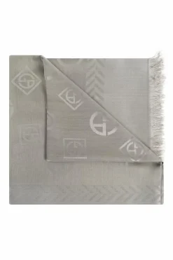 Giorgio Armani GREY Scarf with monogram