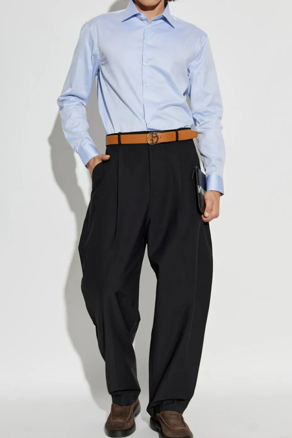 Giorgio Armani light blue Cotton shirt