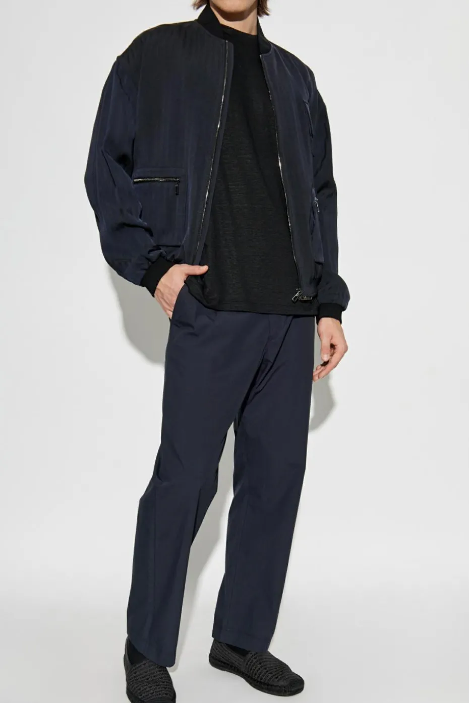 Giorgio Armani NAVY BLUE Bomber jacket