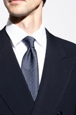 Giorgio Armani NAVY BLUE Silk tie