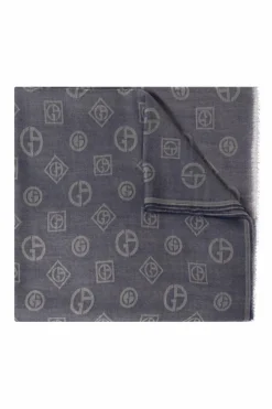 Giorgio Armani NAVY BLUE Cashmere scarf