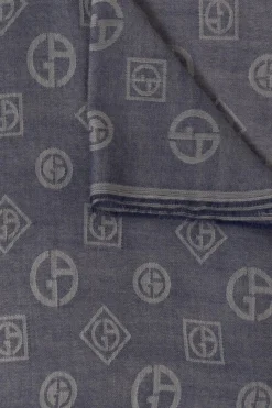 Giorgio Armani NAVY BLUE Cashmere scarf
