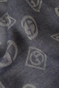 Giorgio Armani NAVY BLUE Cashmere scarf