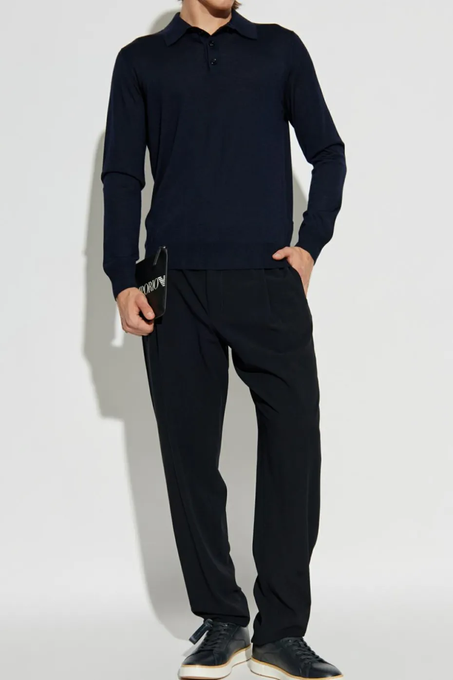 Giorgio Armani NAVY BLUE Wool sweater