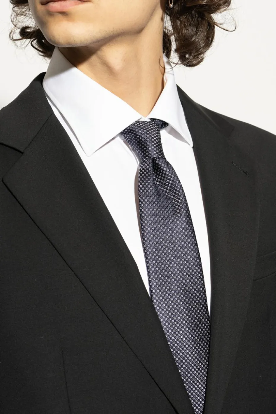 Giorgio Armani NAVY BLUE Silk tie