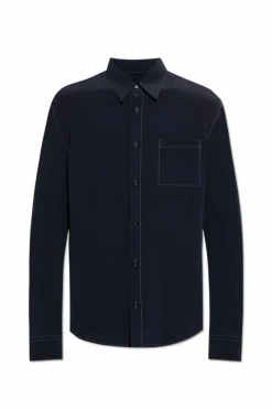 Giorgio Armani NAVY BLUE Silk shirt