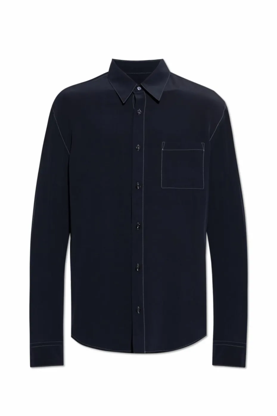 Giorgio Armani NAVY BLUE Silk shirt