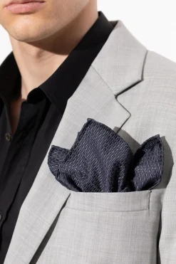 Giorgio Armani NAVY BLUE Silk pocket square
