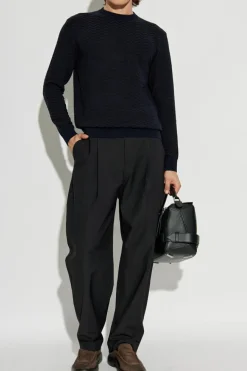Giorgio Armani NAVY BLUE Patterned sweater
