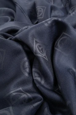 Giorgio Armani NAVY BLUE Silk scarf