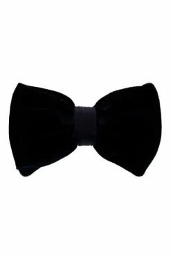 Giorgio Armani NAVY BLUE Velvet bow tie