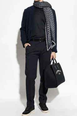 Giorgio Armani NAVY BLUE Polo with embroidered logo