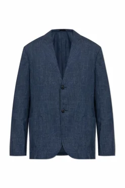Giorgio Armani NAVY BLUE Blazer with open lapels