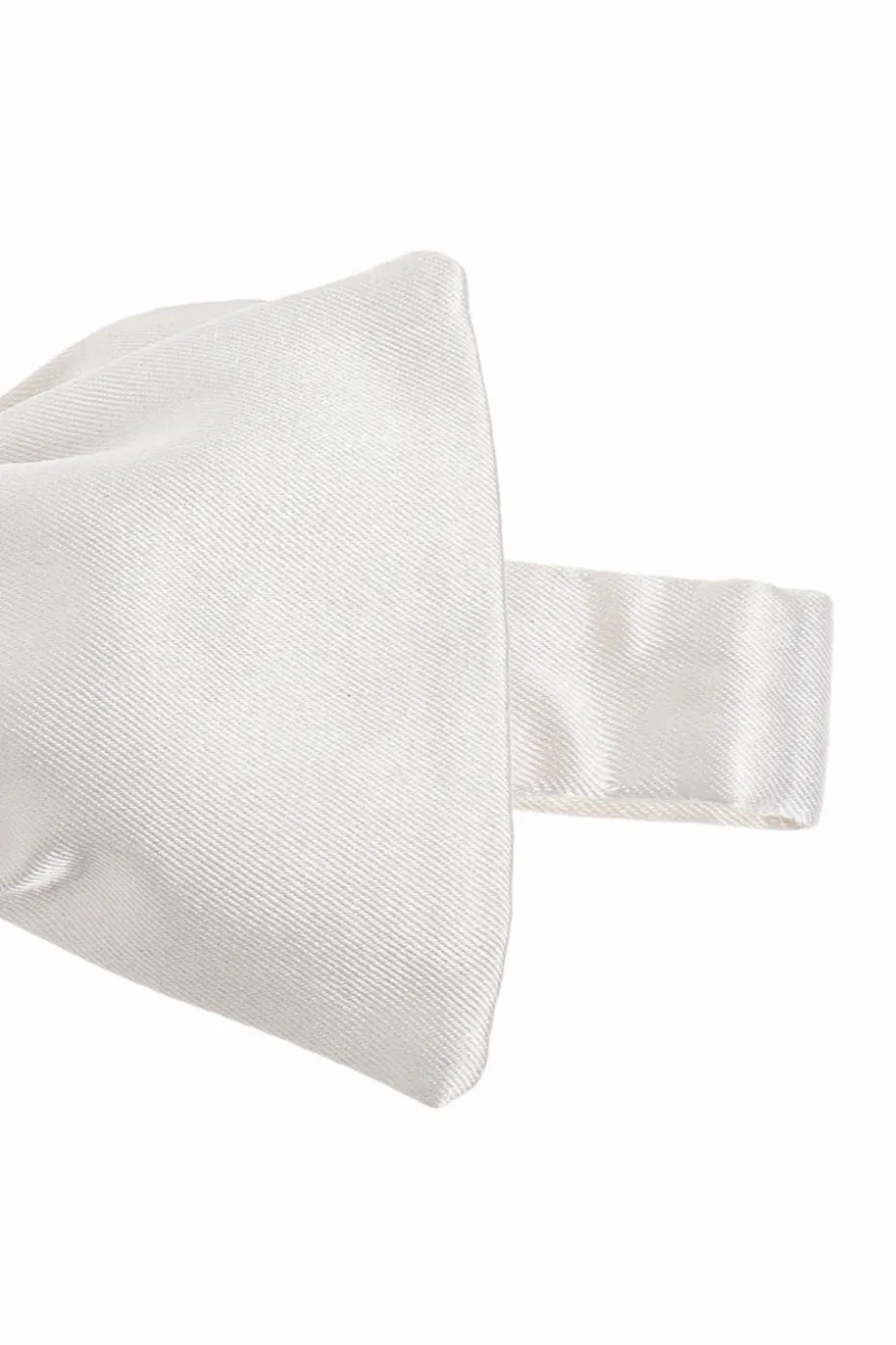 Giorgio Armani WHITE Silk self-tie bow tie
