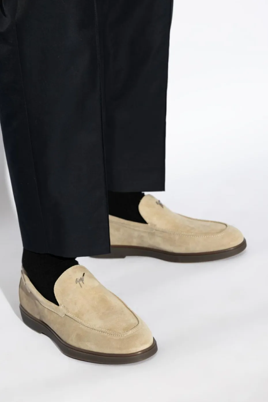 Giuseppe Zanotti beige 'Berth' Loafers Shoes