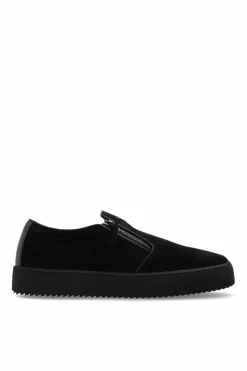 Giuseppe Zanotti BLACK Suede sports shoes
