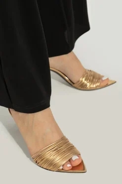 Giuseppe Zanotti GOLD Heeled mules Intrigo
