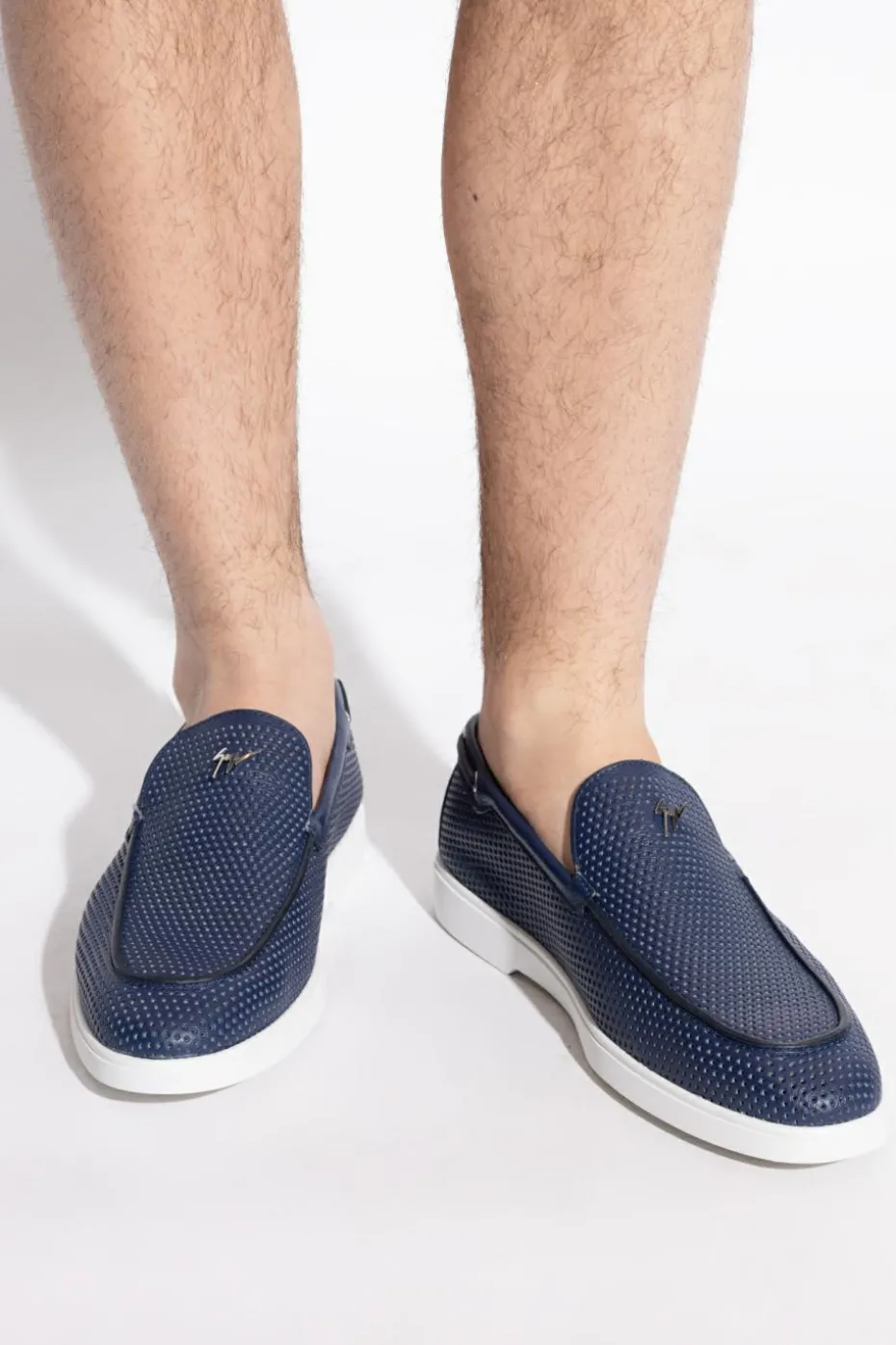 Giuseppe Zanotti NAVY BLUE Shoes Berth type loafers