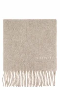 Givenchy beige Scarf with embroidered logo
