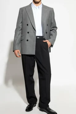 Givenchy BLACK Creased trousers