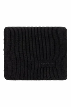 Givenchy BLACK Scarf with embroidered logo