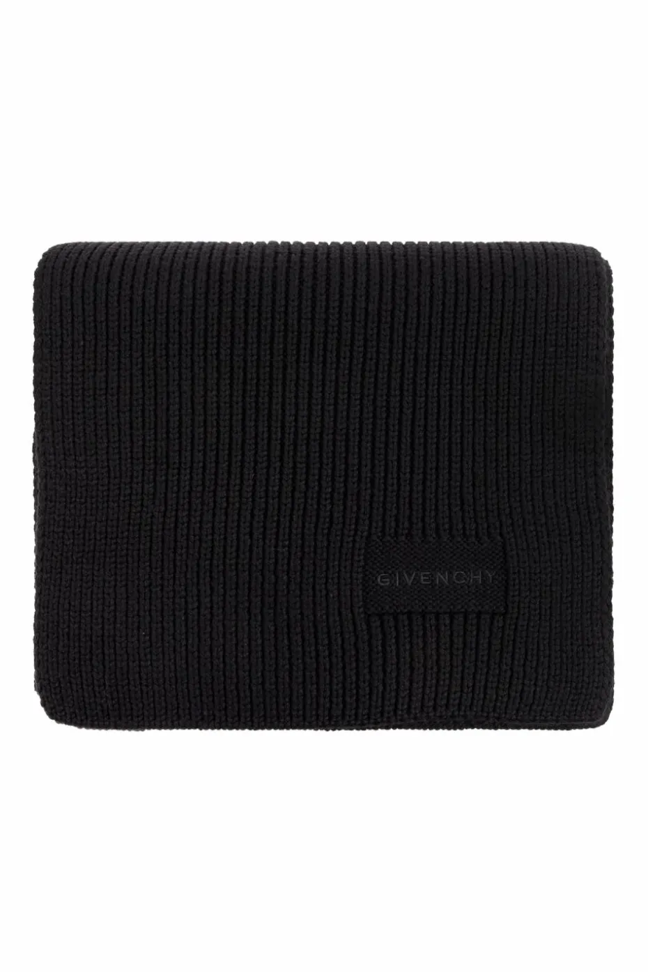 Givenchy BLACK Scarf with embroidered logo