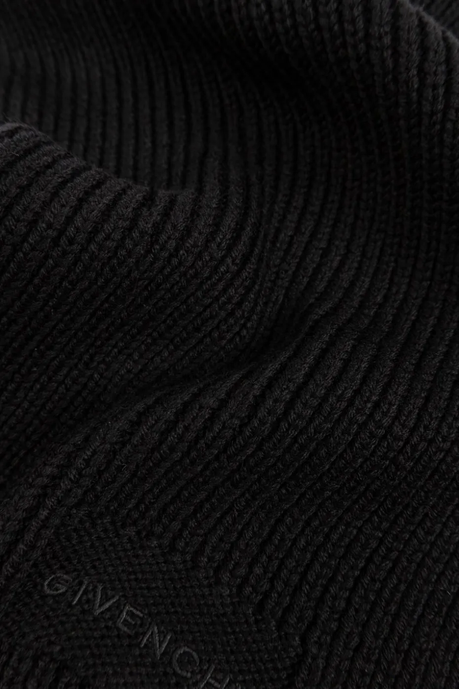 Givenchy BLACK Scarf with embroidered logo