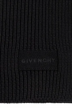 Givenchy BLACK Scarf with embroidered logo