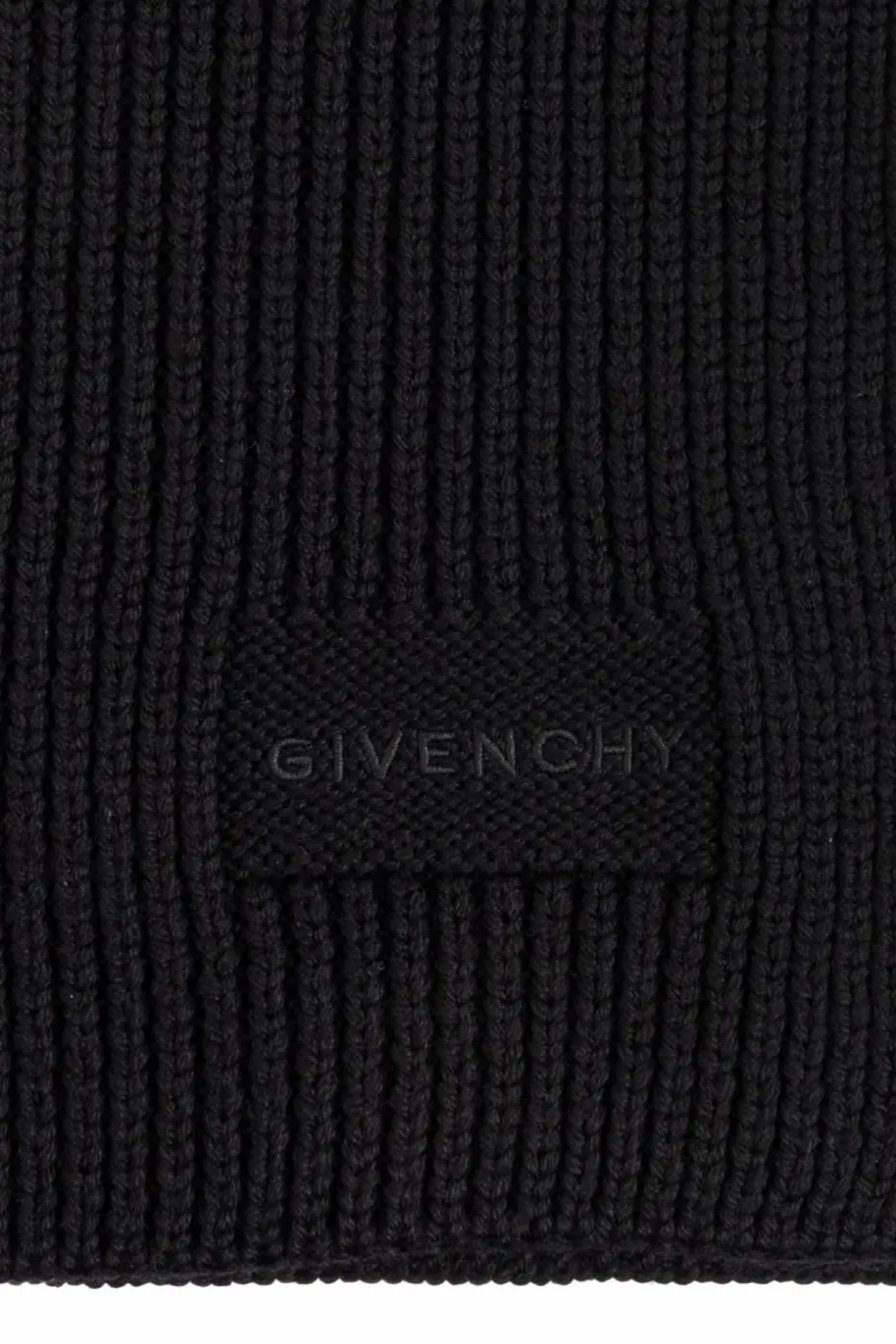 Givenchy BLACK Scarf with embroidered logo