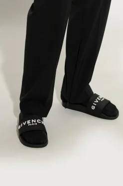 Givenchy BLACK Slides with logo