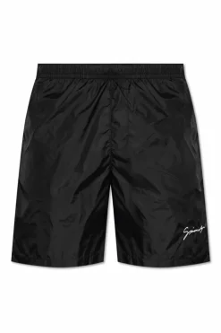Givenchy BLACK Swim shorts with logo