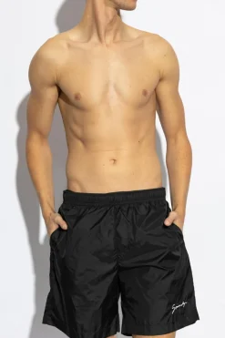 Givenchy BLACK Swim shorts with logo