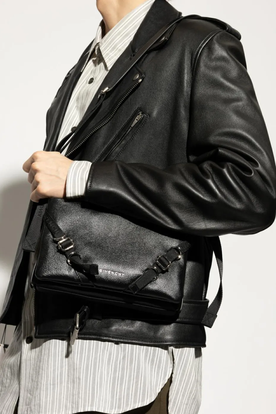 Givenchy BLACK Voyou Skinny shoulder bag