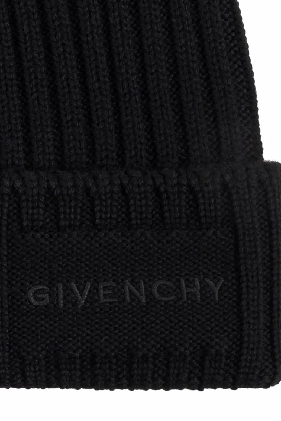 Givenchy BLACK Wool beanie with logo