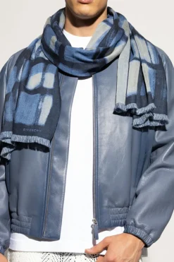 Givenchy BLUE Scarf with logo